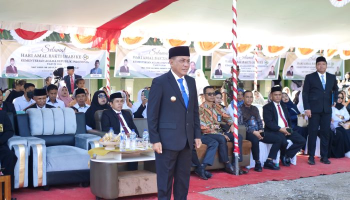 Bupati Ady Mahyudi Pimpin Upacara Hari Amal Bakti Kemenag