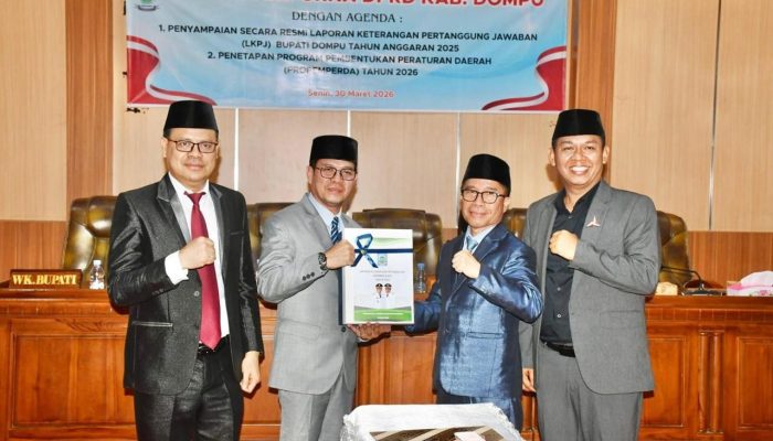 Bupati Dompu Sampaikan LKPJ 2025 dan Apresiasi Penetapan Propemperda di Paripurna DPRD