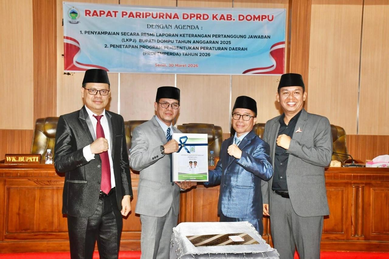 Bupati dompu sampaikan lpkj